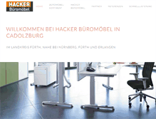 Tablet Screenshot of hacker-bueromoebel.de